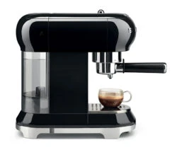 Set Petit-Déjeuner Machine Expresso ECF01BLEU Et Moulin à Café CGF01BLEU Noir - SMEG -Café Soldes Boutique machine smeg