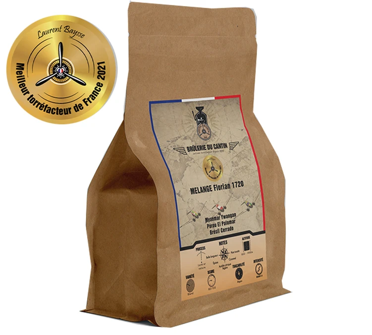 250g Café En Grains - Mélange Florian 1720 100% Arabica - Brûlerie Du Cantin 3 250g Café En Grains - Mélange Florian 1720 100% Arabica - Brûlerie Du Cantin