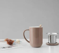 Mug Minima Stone Rose 50 Cl Avec Infuseur Inox - VIVA SCANDINAVIA -Café Soldes Boutique minima rose lifestyle3