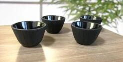 Lot De 4 Tasses En Fonte Noire 12cl - The Kitchenette -Café Soldes Boutique mood viva scandinavia