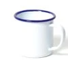 Mug - 35 Cl - Blanc Avec Bordure Bleue FALCON ENAMELWARE -Café Soldes Boutique mug blanc 35cl falcon