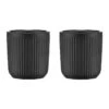 Set De 2 Mugs Douro Double Paroi - Porcelaine Noire - 10cl - BODUM -Café Soldes Boutique mug porcelaine noir