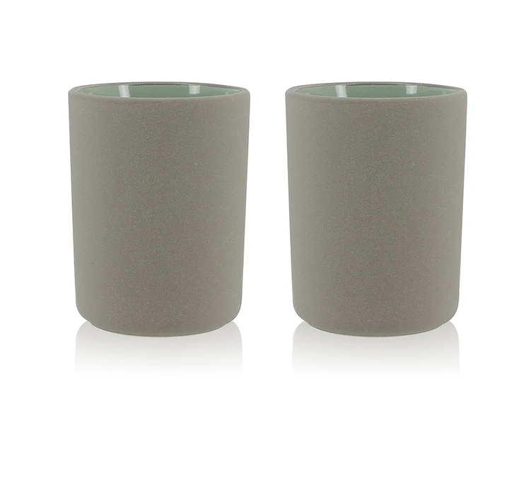 Mugs Isothermes OGO Living En Grès Gris 20cl X2 3 Mugs Isothermes OGO Living En Grès Gris 20cl X2