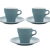 3 Tasses Et Sous-tasses Espresso Origami Turquoise - 9cl -Café Soldes Boutique origami turquoise 9x3