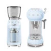 Set Petit-Déjeuner Machine Expresso ECF01PBEU Et Moulin à Café CGF01PBEU Bleu Azur - SMEG -Café Soldes Boutique pack bleu azur 1