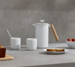 Set De 2 Mugs Douro Double Paroi - Porcelaine Blanche - 10cl - BODUM -Café Soldes Boutique porcelaine