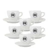 6 X Tasses Expresso + Sous-tasses - Rocket Espresso 1 6 X Tasses Expresso + Sous-tasses - Rocket Espresso -Café Soldes Boutique r 1