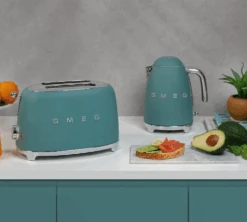 Grille-pain SMEG Vert émeraude Mat TSF01EGMEU 2 Tranches -Café Soldes Boutique smeg5