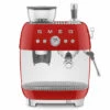 Machine Expresso SMEG EGF03RDEU Rouge Années 50 Avec Moulin Intégré -Café Soldes Boutique smeg egf03 rouge 1 1