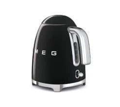 Bouilloire SMEG KLF03BLEU Noire - 1.7L + Offre Cadeau -Café Soldes Boutique smeg noir poignee chromee