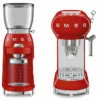 Set Petit-Déjeuner Machine Expresso ECF01RDEU Et Moulin à Café CGF01RDEU Rouge - SMEG -Café Soldes Boutique smeg pack rouge 2