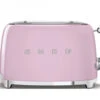 Grille-pain TSF01PKEU 2 Tranches - Rose - SMEG -Café Soldes Boutique smeg toaster rose1
