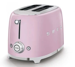 Grille-pain TSF01PKEU 2 Tranches - Rose - SMEG -Café Soldes Boutique smeg toaster rose2