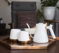 Bouilloire Traditionnelle Stagg Blanc 1 L Col De Cygne - FELLOW -Café Soldes Boutique staggblanc tass