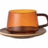 Tasse + Sous Tasses - KINTO - 27 Cl Ambre -Café Soldes Boutique tasses