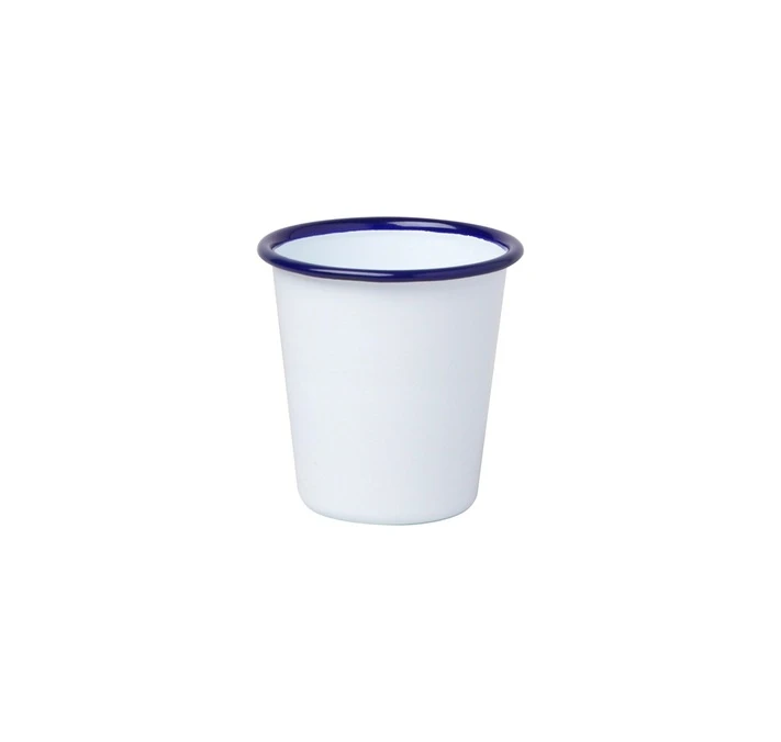 Verres - FALCON - Tasse Blanche Avec Bordure Bleue 12,4 Cl 3 Verres - FALCON - Tasse Blanche Avec Bordure Bleue 12,4 Cl