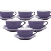 Tasses - ORIGAMI - Tasses Et Sous Tasses Latte Bowl Violet 25cl X6 -Café Soldes Boutique tasses origami
