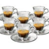 Caffè Vergnano Tasses - CAFFE VERGNANO - Tasses Et Sous-tasses En Verre 5cl X6 -Café Soldes Boutique tasses vergnano