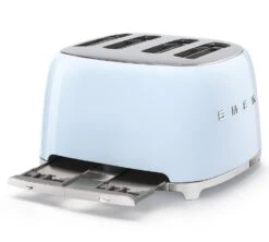 Grille-pain Smeg TSF03PBEU 4 Tranches Bleu Azur -Café Soldes Boutique toaster4tr blaz