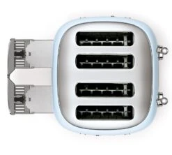 Grille-pain Smeg TSF03PBEU 4 Tranches Bleu Azur -Café Soldes Boutique toaster4tr bleu