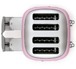 Grille-pain TSF03PKEU 4 Tranches Rose Vernis - SMEG -Café Soldes Boutique toaster4tr rose2