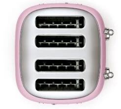 Grille-pain TSF03PKEU 4 Tranches Rose Vernis - SMEG -Café Soldes Boutique toaster4tr rose6