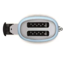Grille-pain TSF01PBEU 2 Tranches Bleu Azur - SMEG 10 Grille-pain TSF01PBEU 2 Tranches Bleu Azur - SMEG -Café Soldes Boutique toaster azur fentes