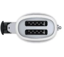 Grille-pain TSF01WHEU 2 Tranches Blanc - SMEG -Café Soldes Boutique toaster blc fente