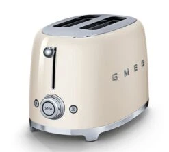 Grille-pain TSF01CREU 2 Tranches Crème - SMEG -Café Soldes Boutique toaster bouton creme
