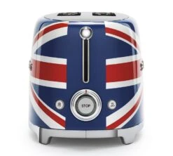 Grille-pain TSF01UJEU 2 Tranches Années 50 Union Jack - SMEG -Café Soldes Boutique toaster jack4