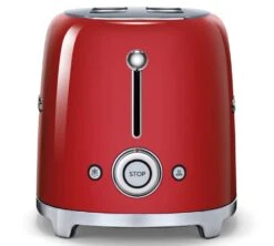 Grille-pain SMEG TSF01RDEU 2 Tranches Rouge -Café Soldes Boutique toaster rouge boutons