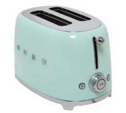 Grille-pain TSF01PGEU 2 Tranches Vert D'eau - SMEG -Café Soldes Boutique toaster verredeau boutons