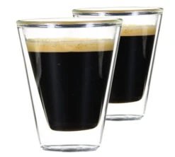 2 Verres Double Paroi Caffeino 8.5 Cl - Bormioli Rocco